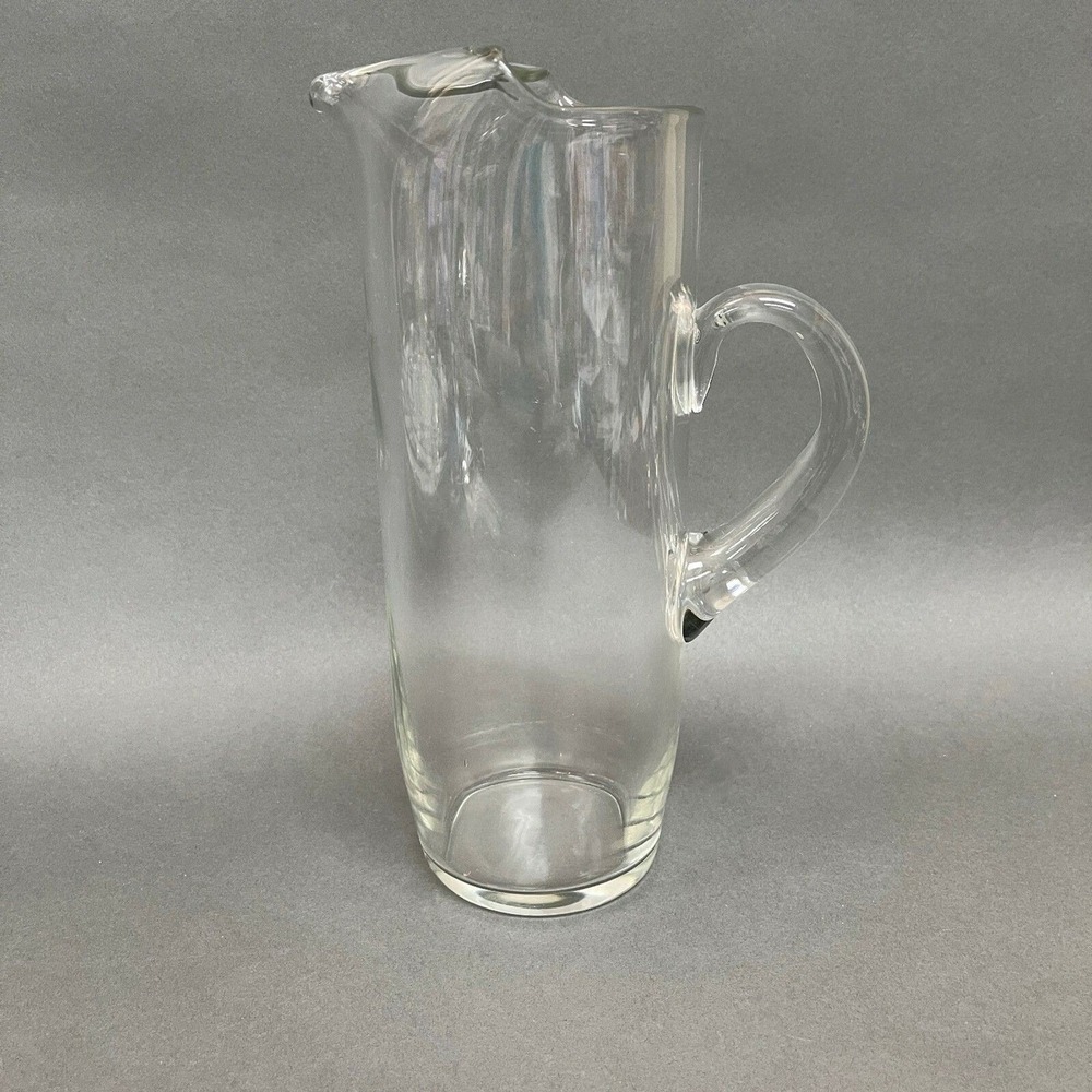 Clear Glass Pitcher 11 1/4" Tall